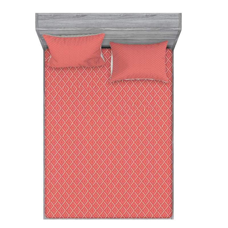 Ensemble de draps Little Symmetric Summer Gingham, Ensemble de drap pour grand lit avec drap-housse, Geometric