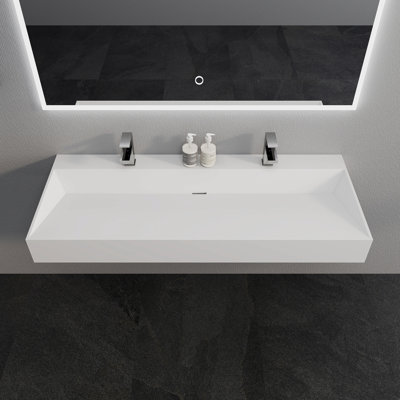 Lavabo de salle de bain mural 48 po
