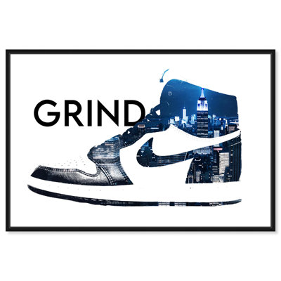 Grind Sneaker Canvas Sneaker Art Prints by Notoriart