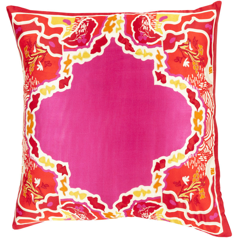 Housse de coussin Geisha, H 20" x l 20" x P 1", Jaune / noir