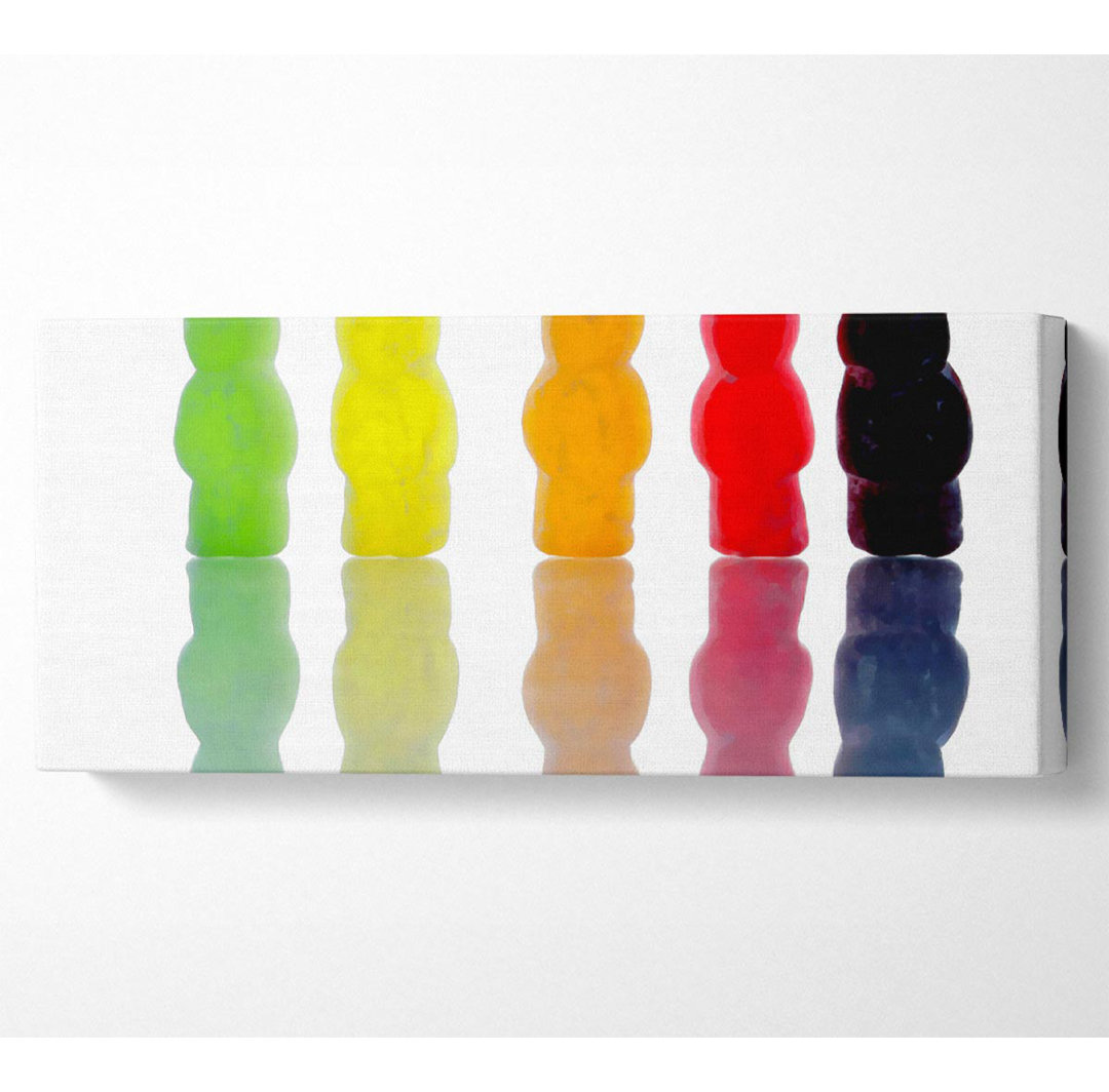 Jelly Baby März Panoramaleinwand