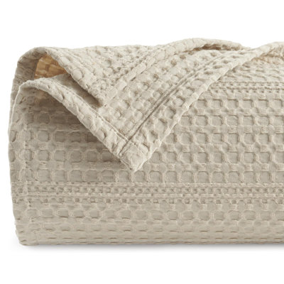 PHF Lightweight Waffle Weave Blanket, Soft Woven Summer Blanket for Hot Sleepers, Aesthetic Home Decor for Couch Bed Sofa, Pet Friendly