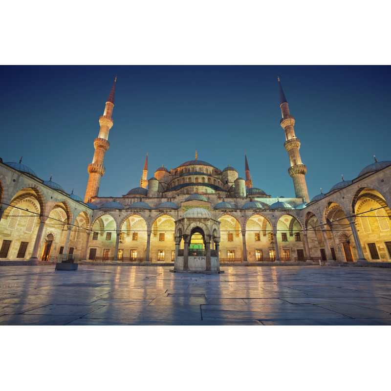 Blue Mosque by RudyBalasko - Wrapped Canvas Print, 81cm H x 122cm W x 3.8cm D