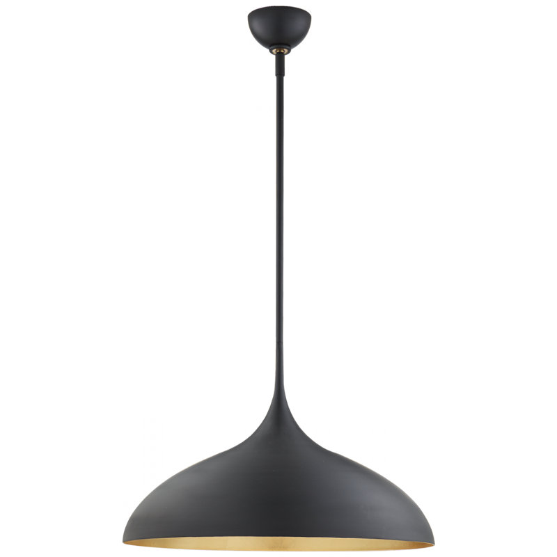 AERIN Agnes Large Pendant, Matte Black