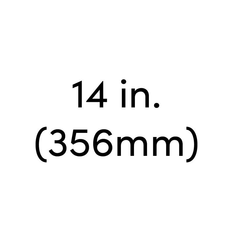 Poignée d'armoire carrée en acier inoxydable, 14"