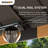 Sunjoy 12 x 20 ft. Wood Gazebo, Outdoor Patio Aluminum Hardtop Gazebo, Cedar Framed Wooden Gazebo with 2-Tier Roof, Suitable for Patios, Lawn and Backyard-97832230-97832231
