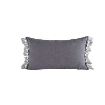 Tassels Reversible Throw Pillow