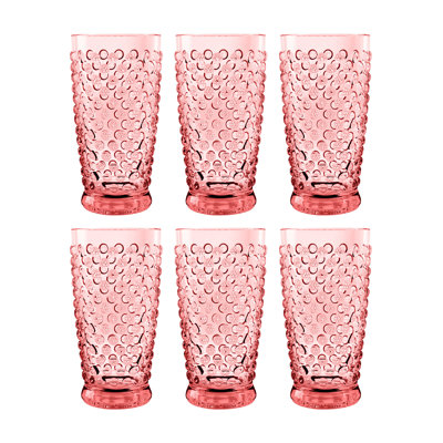 Hobnail Acrylic Drinking Glasses