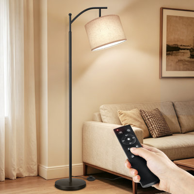 63'' LED Arched/Arc Floor Lamp With Remote Switch And Foot Switch