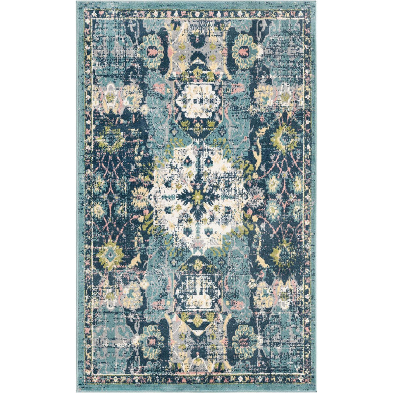 Abstract Indoor Rug, Rectangle 5'1" x 8'