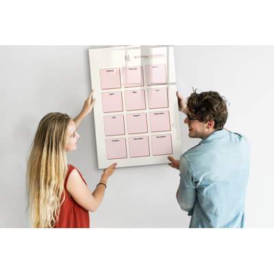 Magnetic Glass Photo Memo Board