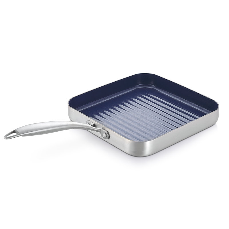 9.5'' Non-Stick Stainless Steel Grill Pan / Griddle Set
