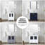 72 po Meuble-lavabo double gris foncé avec armoires latérales, robinet, 28 miroirs et une surface durable en céramique Scratch