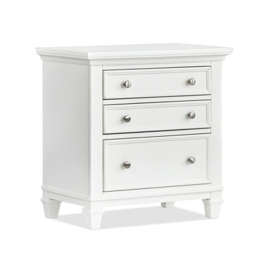 Monti White Drawer Nightstand