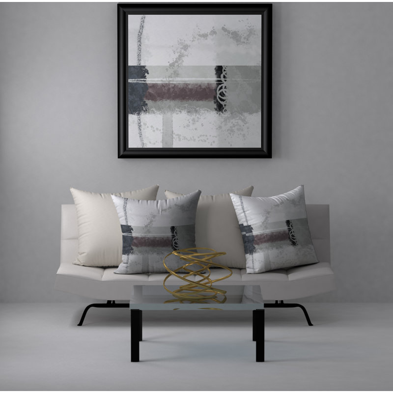 Abstract Reversible Throw Pillow, 20" x 20"