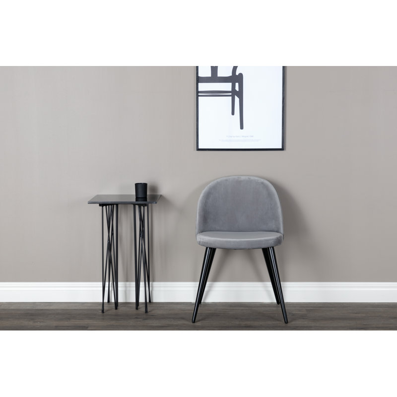 Webrook 46.5cm H Tufted Upholstered Side Chair, Grey