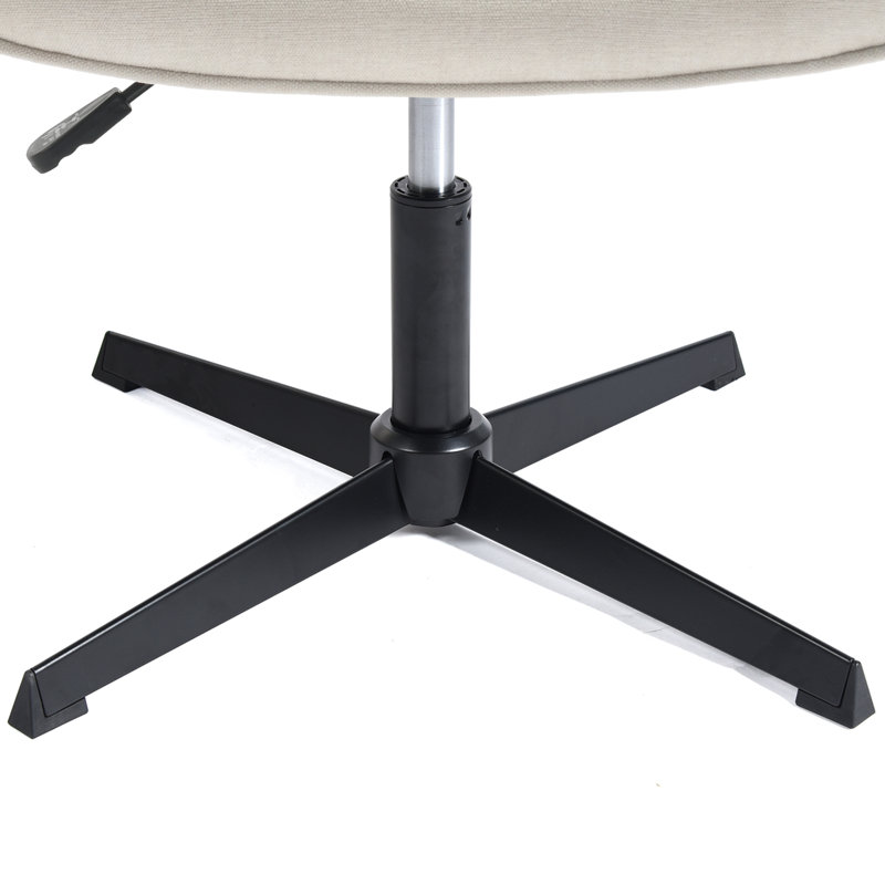 Sièges d'invité rembourrés réglables commerciaux avec chaises pivotantes avec base sans roulettes pour la réception, Beige