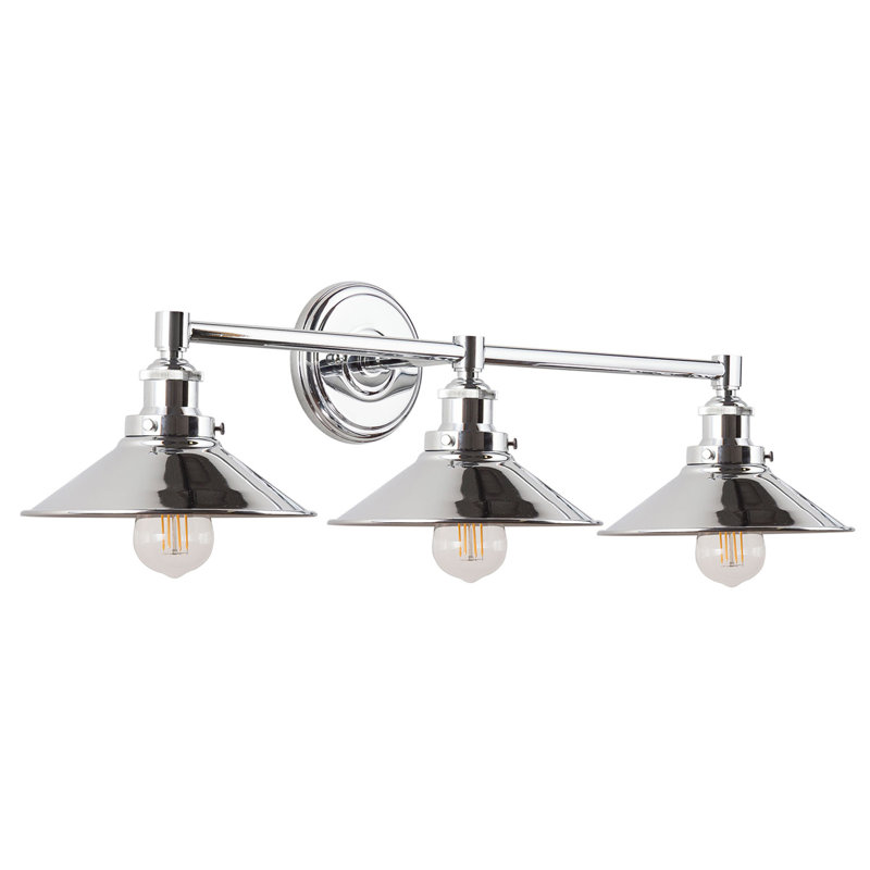 Balakrishna 2 - Light Dimmable Vanity Light, Polished Chrome, 3 Lights