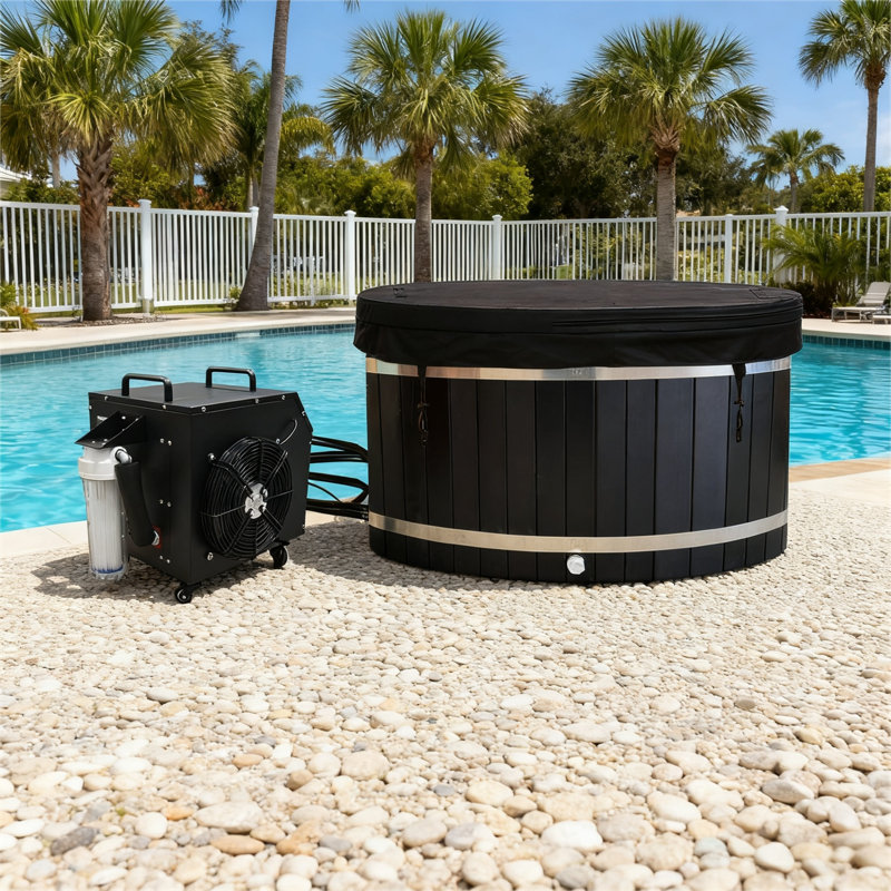 Oval Ice Tub, Black
