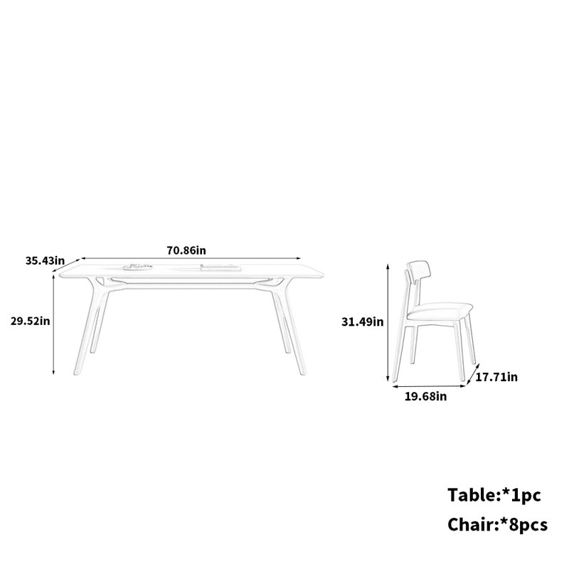 Classic Oak Dining Table and Chairs