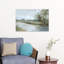 Tranquil Riverbank Reflections Abstract Contemporary Landscape Nature, art mural-2021368670