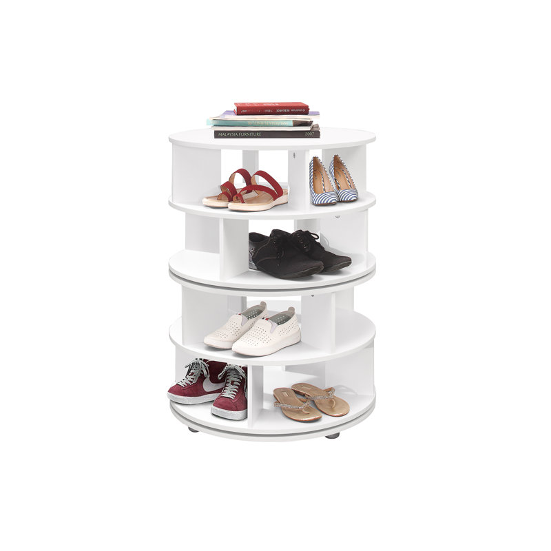 Range-chaussures 16 paires, Blanc