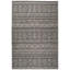 Tapis intérieur/extérieur gris géométrique Pennock-29054534