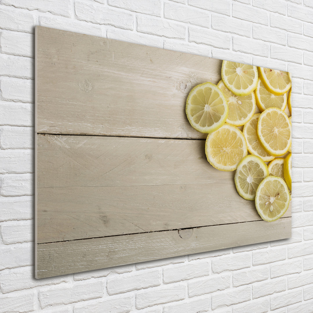 Glasbild Lemons Wood