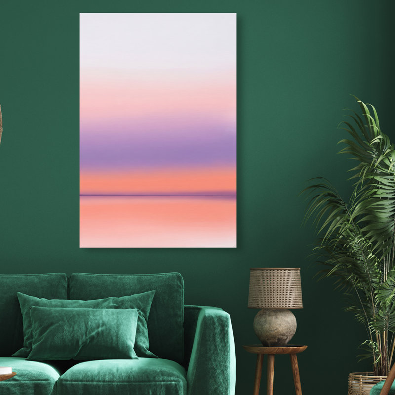 Peach Coastline Print by Oliver Gal, 15"H x 10"W, Gallery Wrapped