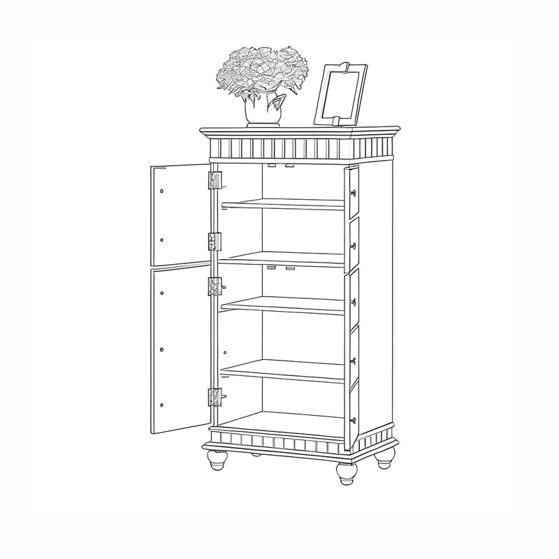 Armoire décorative multifonctionnelle