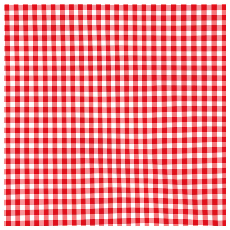 Red White Gingham Pattern Comforter, Queen
