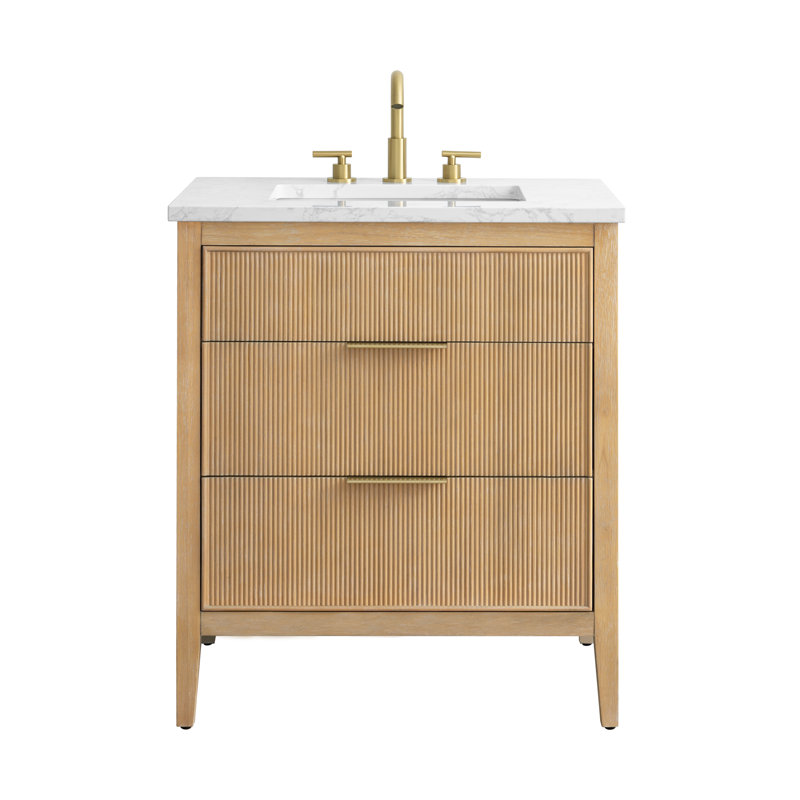 Emma 30" W Single Vanity, Classic Oak