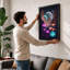 Alien Jellyfish World Fantasy 1 Piece Single Picture Frame Wall Art-1794040346-1794040347