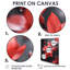 Monochromes gelés rouges et noirs fleurs d'hiver I - Fleurs, art mural-1849566920-1849566924