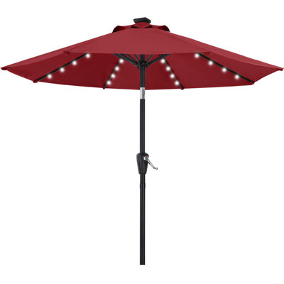 Cutshall Lighted Tilt Market Umbrella
