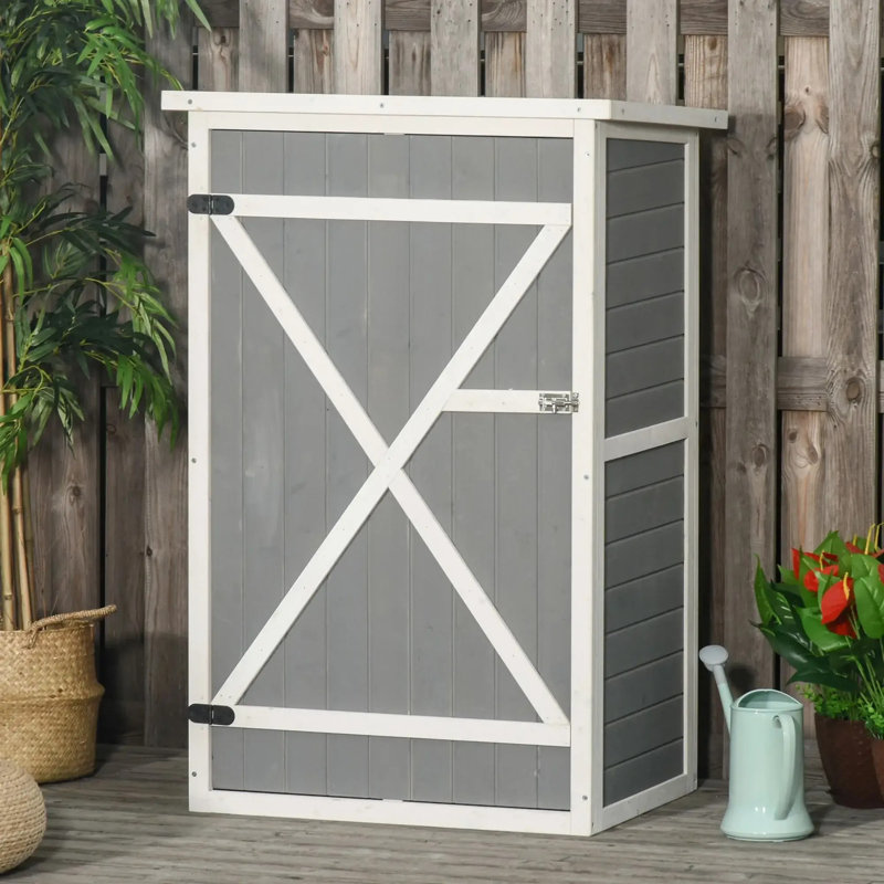 Solid + Manufactured Wood Basic Storage System, Grey