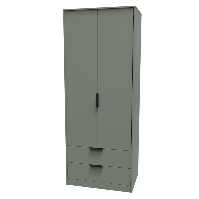 Turah Manufactured Wood Wardrobe, Reed Green