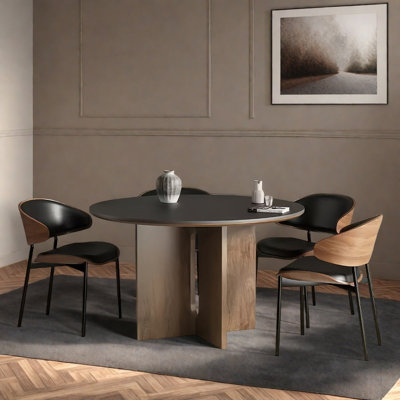 Minimalist retro quality dining table and chair