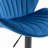 Adjustable Bar Chairs In Blue For Kitchen Pub Counter Height, 2 With Back And Footrest Height Mid-century
