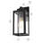 Allson 13 inch Outdoor Wall sconce in Black