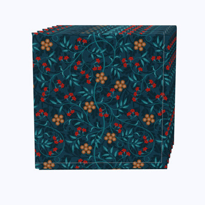Caribbean 100% Cotton Floral Square Napkin