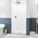 DreamLine DreamStone 42 in. D x 42 in. W Base and Wall Kit in White Traditional Subway Pattern