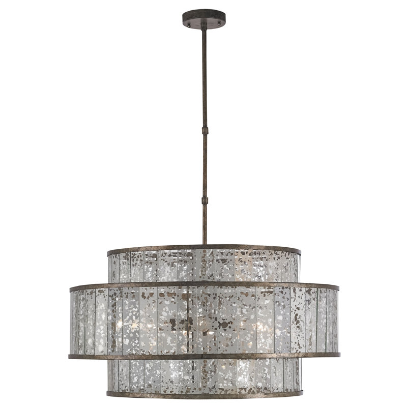 Fantine 8 - Light Dimmable Drum Chandelier