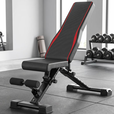 900 LBS Adjustable Weight Bench, Foldable Multi-Position Workout Bench with 8+4+2 Adjustments for Full Body Strength Training, Home Gym Exercise Bench