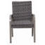 2PC Outdoor  Dining Chair, Hand -painted frame, water washed cotton  Seat for Garden, Backyard, Poolside
