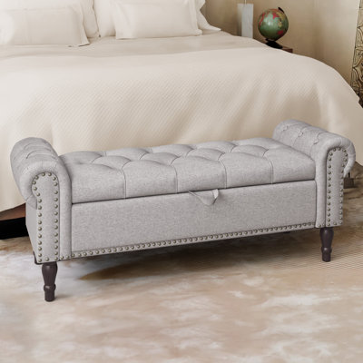 Banc de rangement rembourré Dawsey