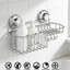 Serviteur de douche à ventouse avec porte-savon et crochets, étagère de rangement de salle de bain en acier inoxydable pour shampooing et accessoires de douche
