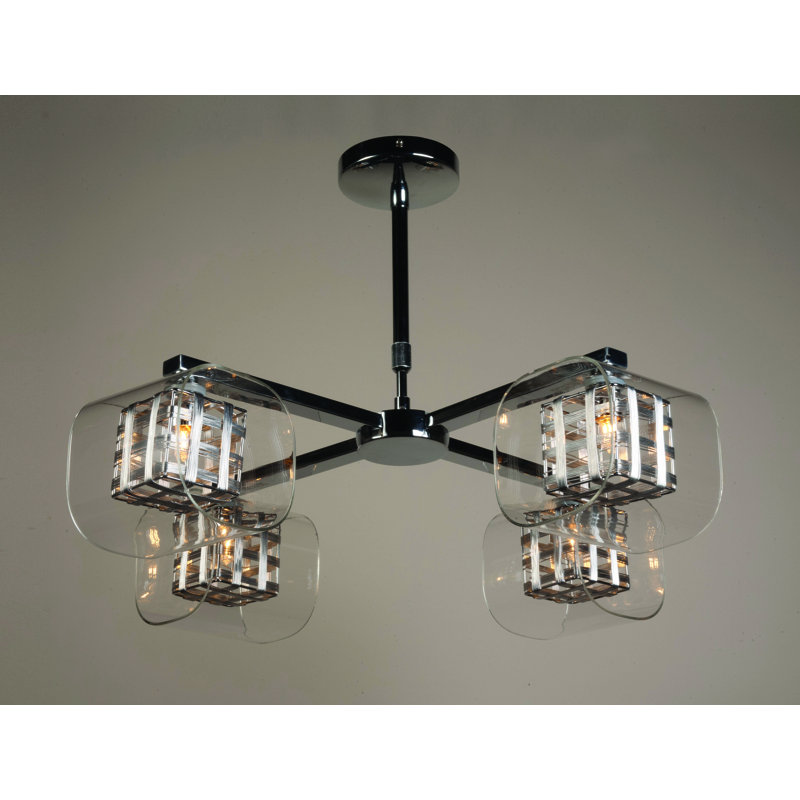 Johnathan Glass Semi Flush Mount