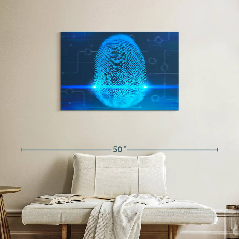 Keiri Digital Fingerprint, 24" H x 36" W