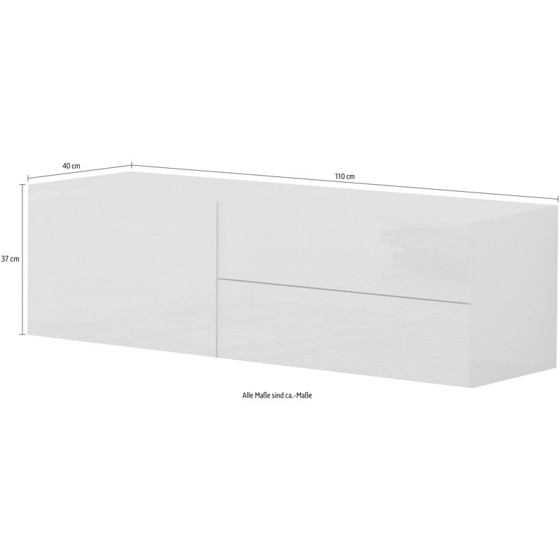 Bettyanne Unfinished for TVs up to 50", White